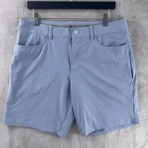 Rhone Shorts Mens Size 32 Light Blue Performance Stretch Athletic Casual Comfort